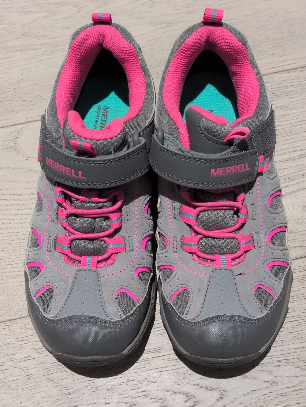 Merrell Kids Gray and Pink Slip-On Active Sneakers